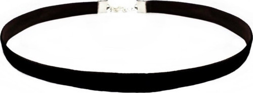 Siyah Renk Kadife Kadın Choker Kolye
