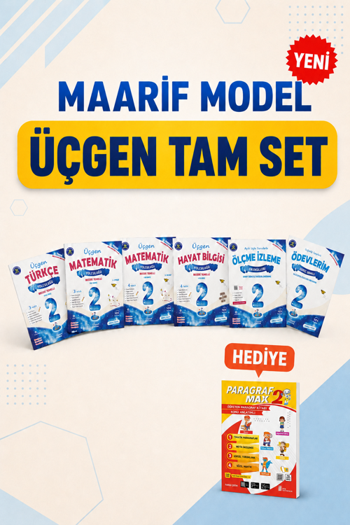 Üçgen 2.Sınıf Beceri Temelli İlkokul Yolculuğu Fasikül Set+Paragraf Max