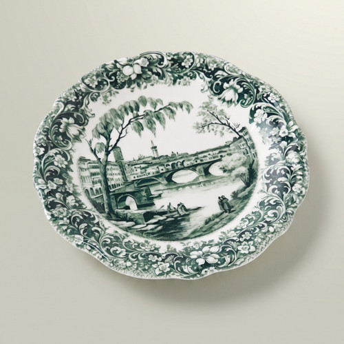 Floransa Pasta Tabağı 21 cm Yeşil
