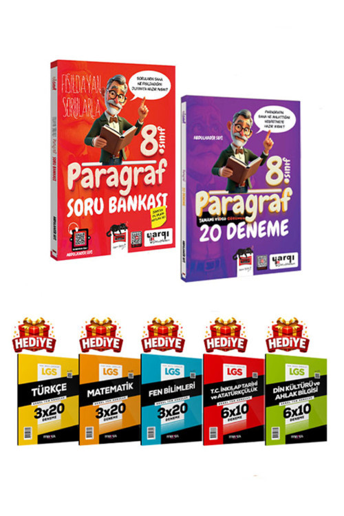 Ders Arkadaşım LGS 8.Sınıf Fısıldayan Sorularla Paragraf + Paragraf 20 deneme ( HEDİYELİ)