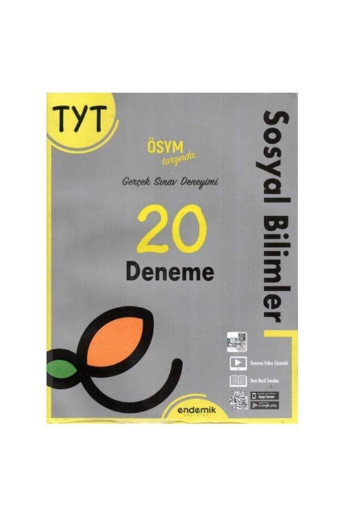 Endemik Yayınları Tyt Sosyal Bilgiler 20 Deneme Endemik Güncel Baskı
