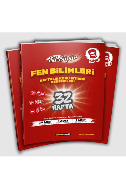Maraton Yayıncılık Maraton Yayıncılık 8. Sınıf Sil Süpür Fen Bilimleri Konu Bitirme Denemeleri