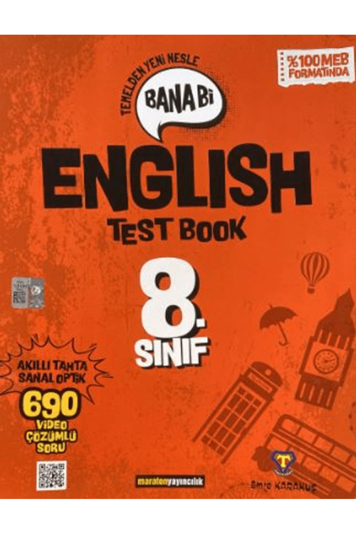 Maraton Yayıncılık 8. Sınıf Bana Bi İngilizce Soru Bankası / Emre Karakuş / Maraton Yayıncılık / 9786257225687