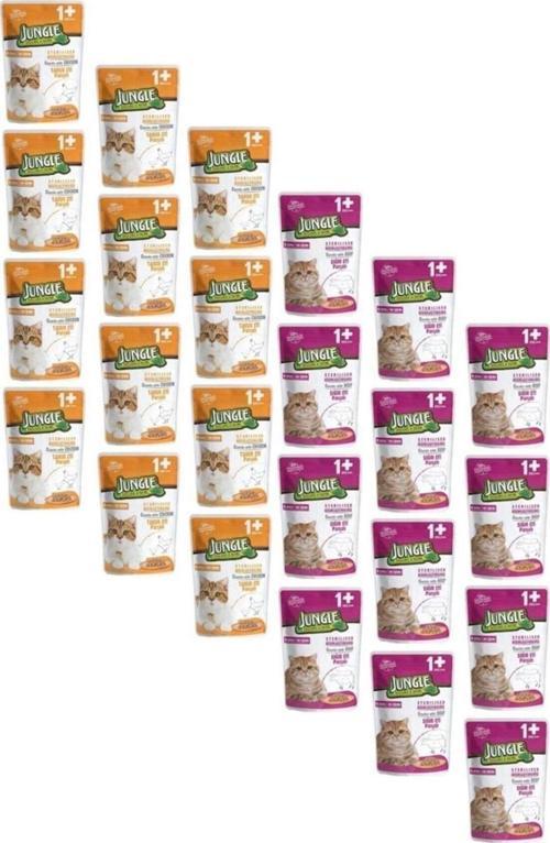 Pouch Karışık Tavuklu&Biftekli Kısırlaştırılmış Kedi Maması 100 Gr X 24 Adet