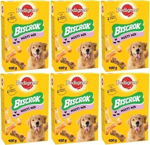 Biscrok Multi Mix Köpek Ödül Bisküvisi 500 Gr X 6 Adet