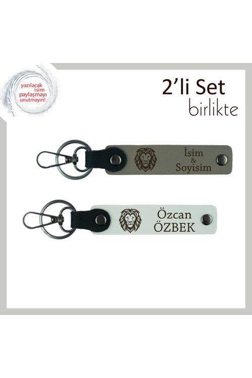 Kaplan Desenli Doğum Günü Hediye Takımı, Erkek Sevgiliye Uygun Kişisel Set, Kül Gri-Beyaz