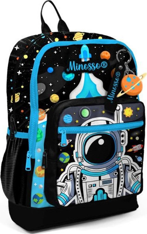 Minosso Astronot Desenli Okul Çantası 1005