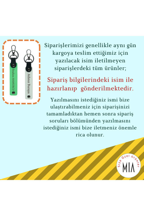 Veteriner Kliniklerine Özel Kedi Temalı Promosyon Anahtarlık Seti, İsme Özel Kişisel, Turkuaz-Pembe