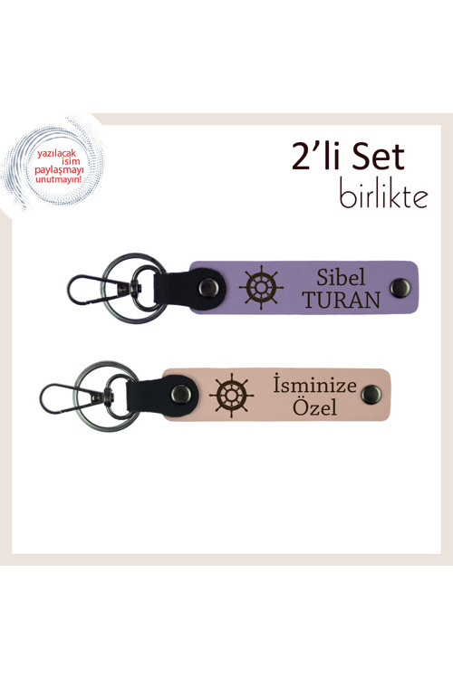 Arkadaşınıza Uygun, Şık Ve Kullanışlı Gemi Temalı Deri Set, Mor Menekşe-Yavru Ağzı