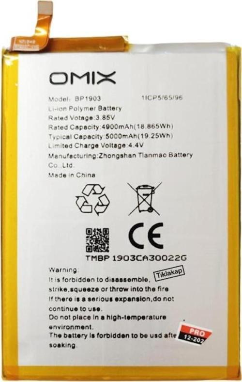 Omıx X700 Bp1903 Batarya Pil