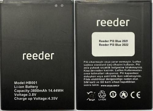 Reeder P13 Blue 2021 2022 Batarya Pil Hb001