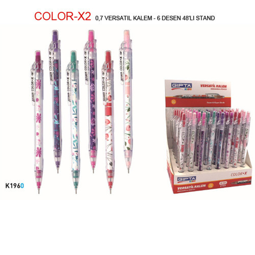 Versatil Kalem 0.7 MM ( 48 Li Stand ) 6 Desen K1960