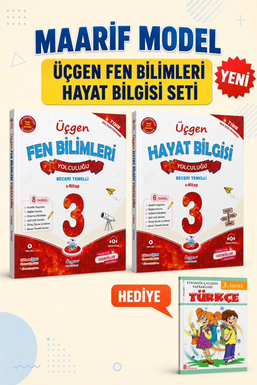 3.SINIF – Beceri Temelli Fen Bilgisi + Hayat Bilgisi + Türkçe Etkinlik Çalışma Yaprakları