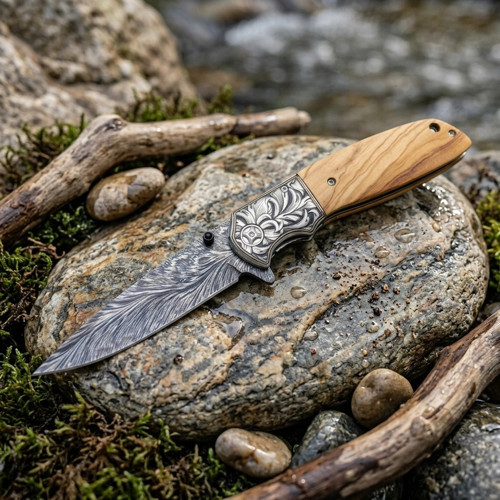 Knivox Company CM77 Taktik EDC Çakı - Paslanmaz Çelik Ergonomik Kabze Kamp Bıçağı