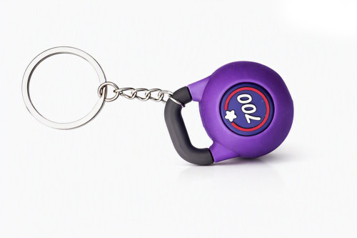 Mor Kettlebell Anahtarlık