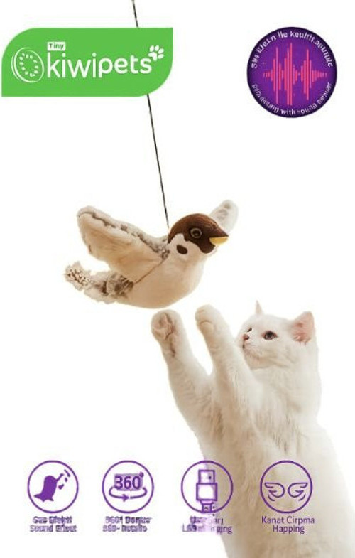 Kiwi Pets KPT-10616C Çırpınan Kuş Kedi Oyuncağı