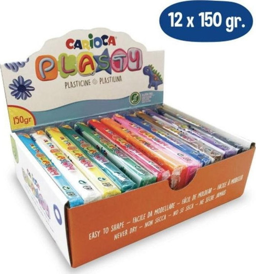 Plasty Kurumayan Oyun Hamuru 150 gr. x 12 Renk