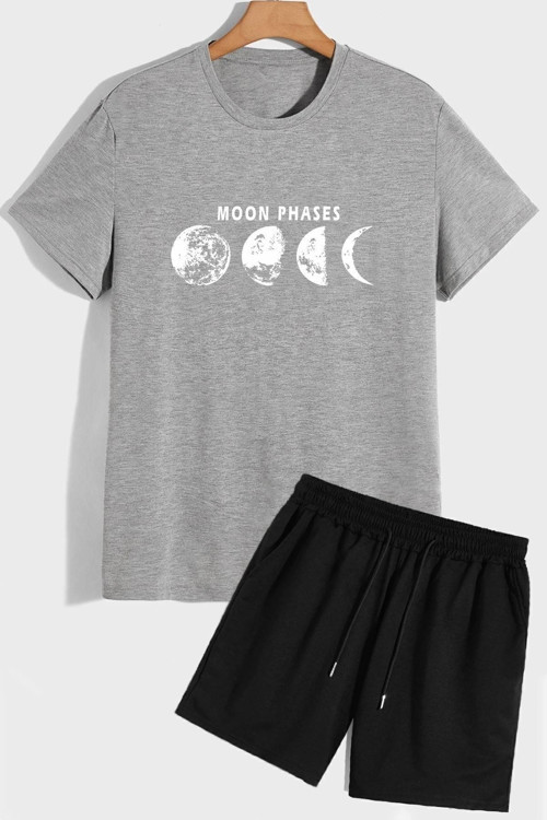 Evren Temalı Şort T-shirt Eşofman Takımı