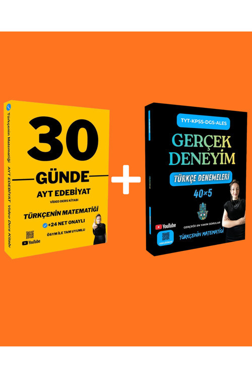 30 Günde Ayt Edebiyat Vdk + Gerçek Deneyim Türkçe Denemeleri