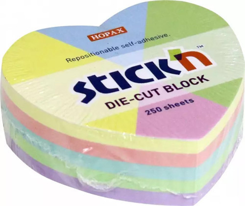 Stickn Yapışkan Notblok 64x67 Pastel Kalp 250 YP 21835