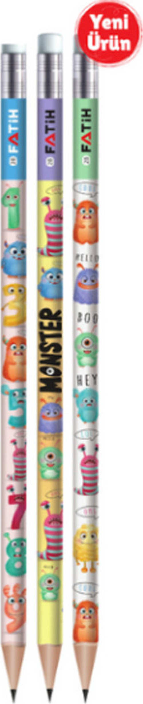 Kurşun Kalem Monster Silgili 17860