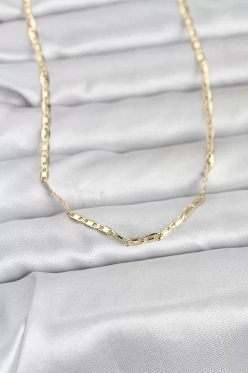 CM 14K Gold Renk Gemici Zincir Model 60 cm Kadın Kolye - TJ-BKO10968