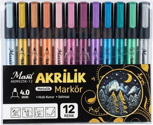 Akrilik Markörü Metalik 925k Akm925k-12