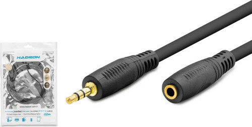 3.5 Mm Aux Uzatma Kablosu 3 M - Siyah HDX1019