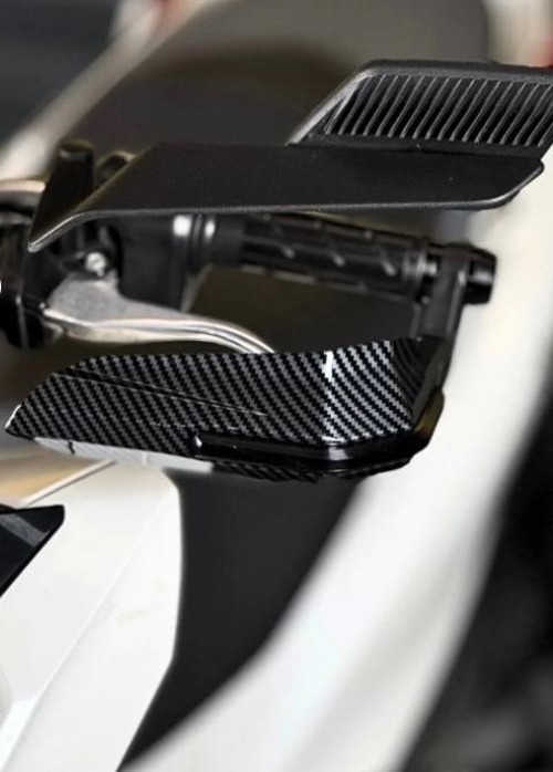 Karbon Desen Siyah El Koruma Ve Manet Rüzgarlığı (Nmax Xmax Tmax Pcx R25 Mt25 NK250 Uyumlu)Supermto