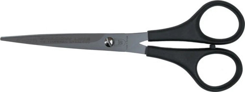 2215 M-528 Plastik Saplı Düz Makas NO: 6 İNÇ / 15,24 cm - Paslanmaz Çelik