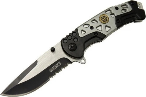 MX10 Gri Testereli Outdoor Çakı 21 cm - Otomatik, Perçinli