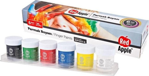 Parmak Boyası 6 Renk x 25 ml