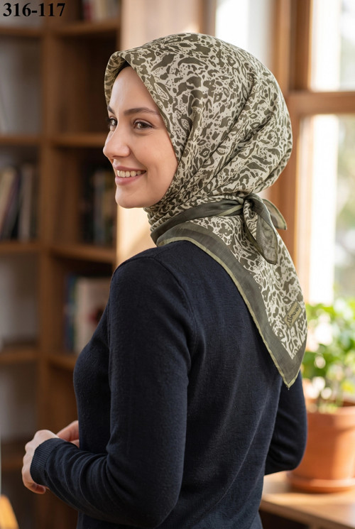 Desenli Soft Pamuk Eşarp 316-117
