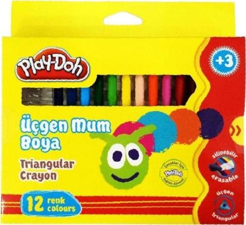 Jumbo Üçgen Crayon Mum Boya 12 Renk 11 Mm