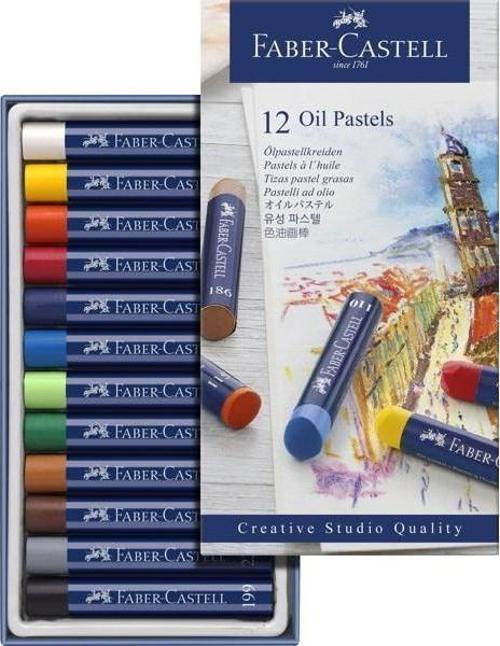 Faber-Castell Creative Studio Yağlı Pastel Boya 12 Renk