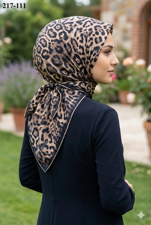 Soft Pamuk Eşarp (Leopar Desen) 217-111