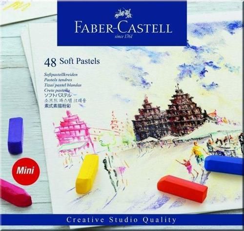 Faber-Castell Creative Studio Toz (Soft) Pastel Boya 48 Renk Yarım Boy (Mini)
