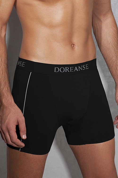 Erkek Modal Büyük Beden Torbalı Normal Paça Boxer 1780P - Siyah