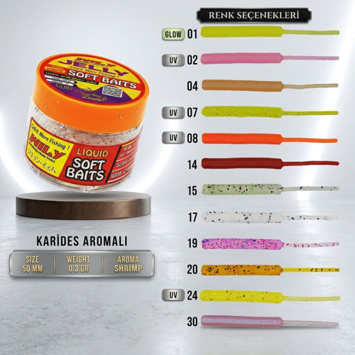 Jelly 50 Mm 0,30 Gr Color:04 Pcs:20