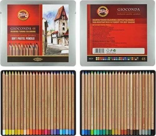 Koh-i Noor Gioconda Soft Pastel Kalem 48 Renk Metal Kutu