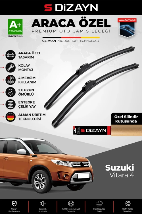 Suzuki Vitara Ön Cam Silecek Seti 2015 Üzeri Premium Araca Özel 60-43 Cm A+ Kalite