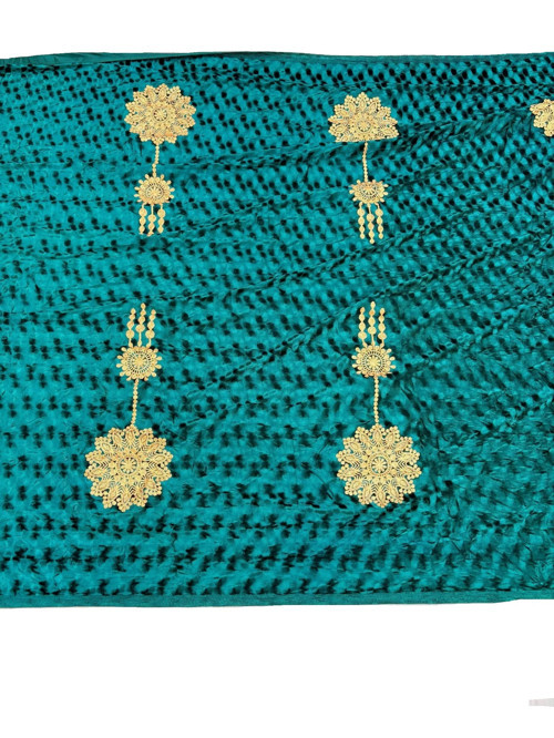 Nakış İşlemeli Kadife Elbiselik Kumaş 500x150cm 002