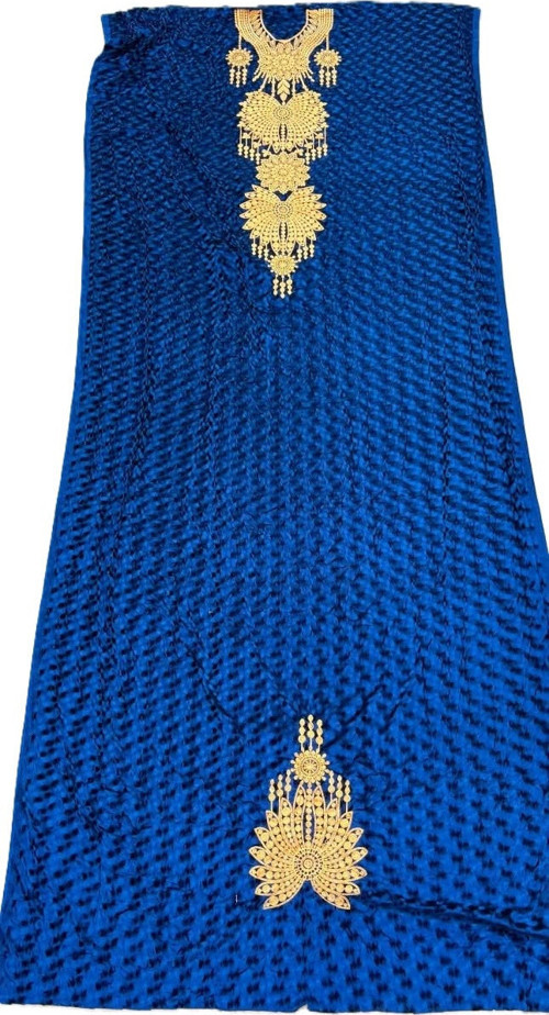 Nakış İşlemeli Kadife Elbiselik Kumaş 300x150cm 007