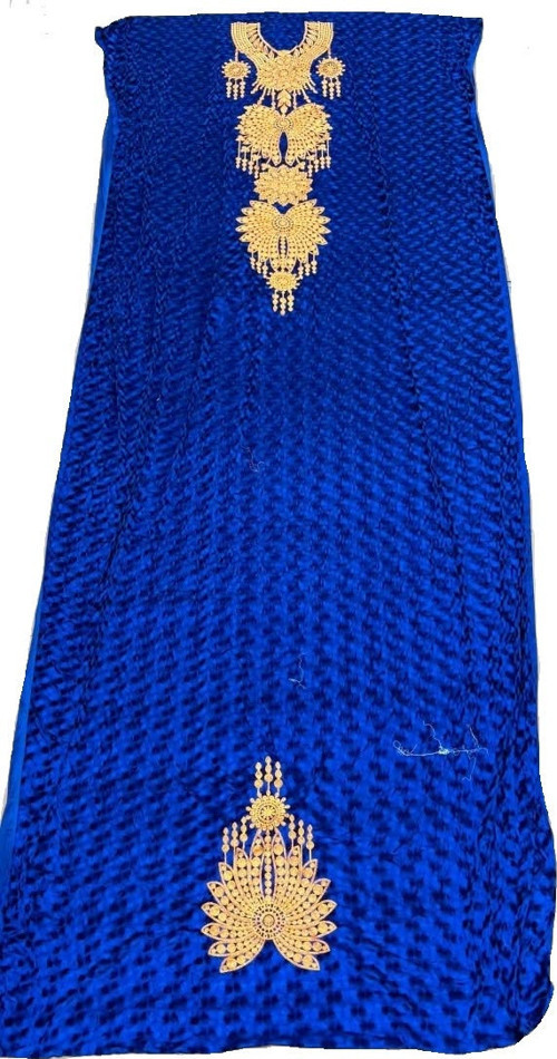 Nakış İşlemeli Kadife Elbiselik Kumaş 300x150cm 008
