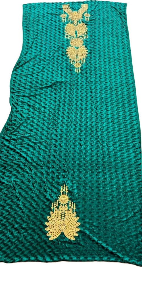 Nakış İşlemeli Kadife Elbiselik Kumaş 300X150cm 009