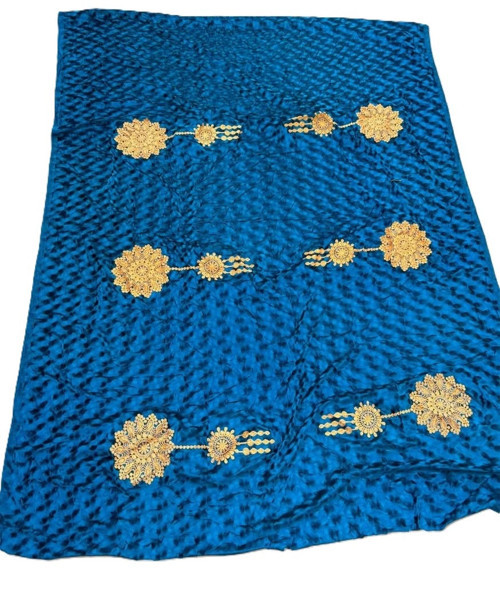 Nakış İşlemeli Kadife Elbiselik Kumaş 200X150cm 0013