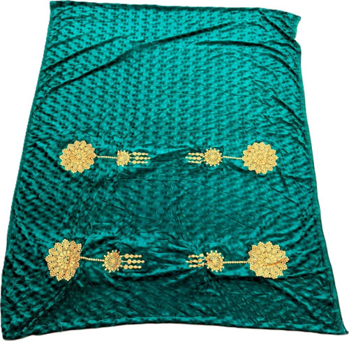 Nakış İşlemeli Kadife Elbiselik Kumaş 150X150cm 0014