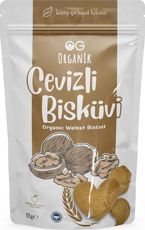 OG Organik Cevizli Bisküvi 65 gr