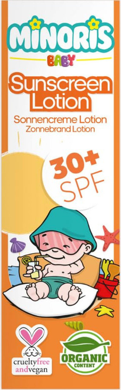 Baby Güneş Kremi SPF 30+ 150ml | Organik, Doğal ve Güneş Koruması | Hassas Ciltler İ