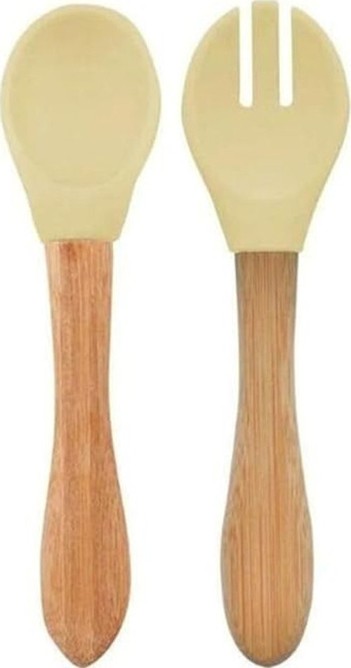 Mama Kaşığı ve Çatal Seti 010600 Mellow Yellow